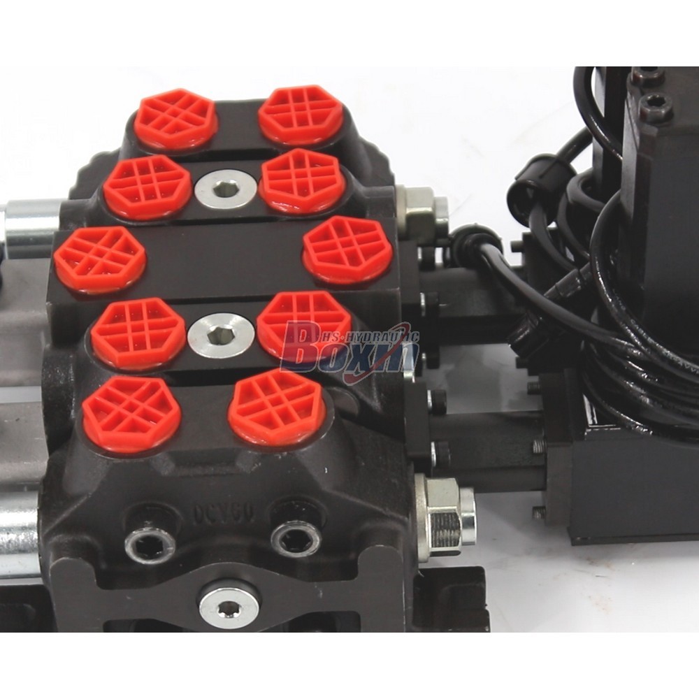 DCV60 Series 2 Spool Electric Control Sectional Directional Control Valve detail image